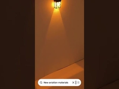 Dekorasi dinding luar Lampu dinding bertenaga surya dengan warna Amber RGB