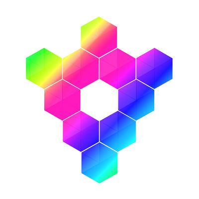 Harga yang bagus BQB RGB Lampu Dinding Multicolor Wireless Triangle RGB Lampu Dinding on line