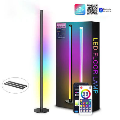 Harga yang bagus Lampu Lantai Berubah Warna Hitam Daya Lampu Lantai Berwarna Berwarna 10W on line
