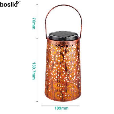 Harga yang bagus IP55 Lampu Taman Surya Waterproof Retro Lampu Surya Bahan PC on line