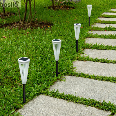Lampu Taman Surya Luar Ruangan Cahaya Putih 6000K D 8*H 45,5cm Energi Surya
