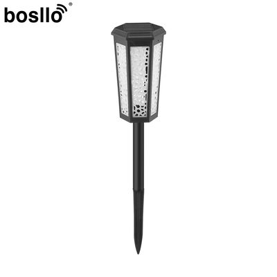 Harga yang bagus Amber Light RGB/ White Light RGB Lampu Taman Surya 10,5*10,5*47cm Ukuran on line