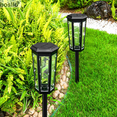 Harga yang bagus Lampu luar bertenaga surya hitam untuk pencahayaan ramah lingkungan on line