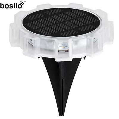 Harga yang bagus Lampu dinding ABS/PC RGB transparan 8 jam dengan baterai 3.7V 800MAH Li-ion 14500 dan pengisian daya surya otomatis on line