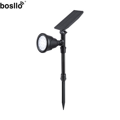 Harga yang bagus Lampu halaman surya hemat energi hitam dengan lampu putih ON / OFF otomatis 6500K / lampu hangat 3500K on line