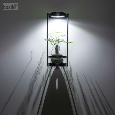Harga yang bagus Dekorasi dinding luar dibuat mudah dengan lampu dinding surya hitam Waktu kerja 8-10 jam on line