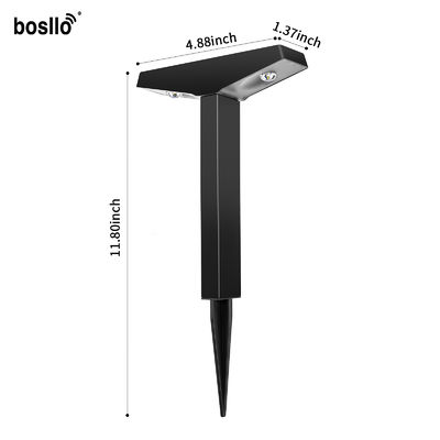 Harga yang bagus 50 Lumens Lampu Taman Surya Hitam dan Ramah Lingkungan untuk Jalur on line