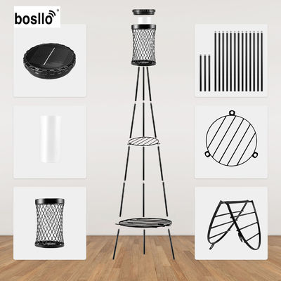 Harga yang bagus Opsi Suhu Warna Waterproof Lampu Flower Stand bertenaga surya dengan kapasitas baterai 1200mAh dan USB Rechargeable on line