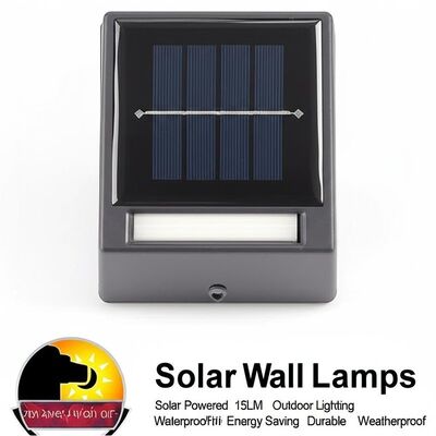 Harga yang bagus Toggle Switch ON OFF Solar Wall Lamps Solar Powered 15LM Outdoor Lighting Waterproof Energy Saving Durable Weatherproof on line